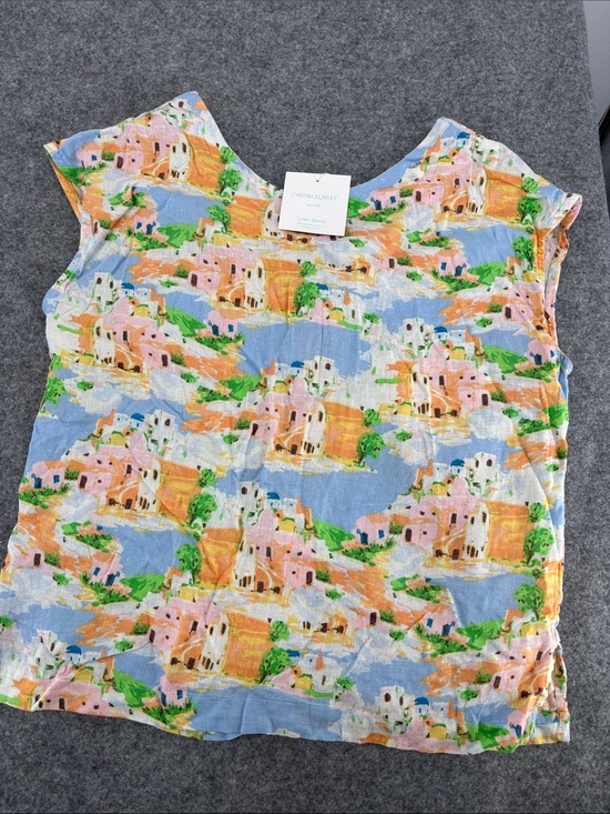 Cynthia Rowley Tops - Cynthia Rowley New York Greek Isle
Linen Blend Button Back shirt
NWT XS
